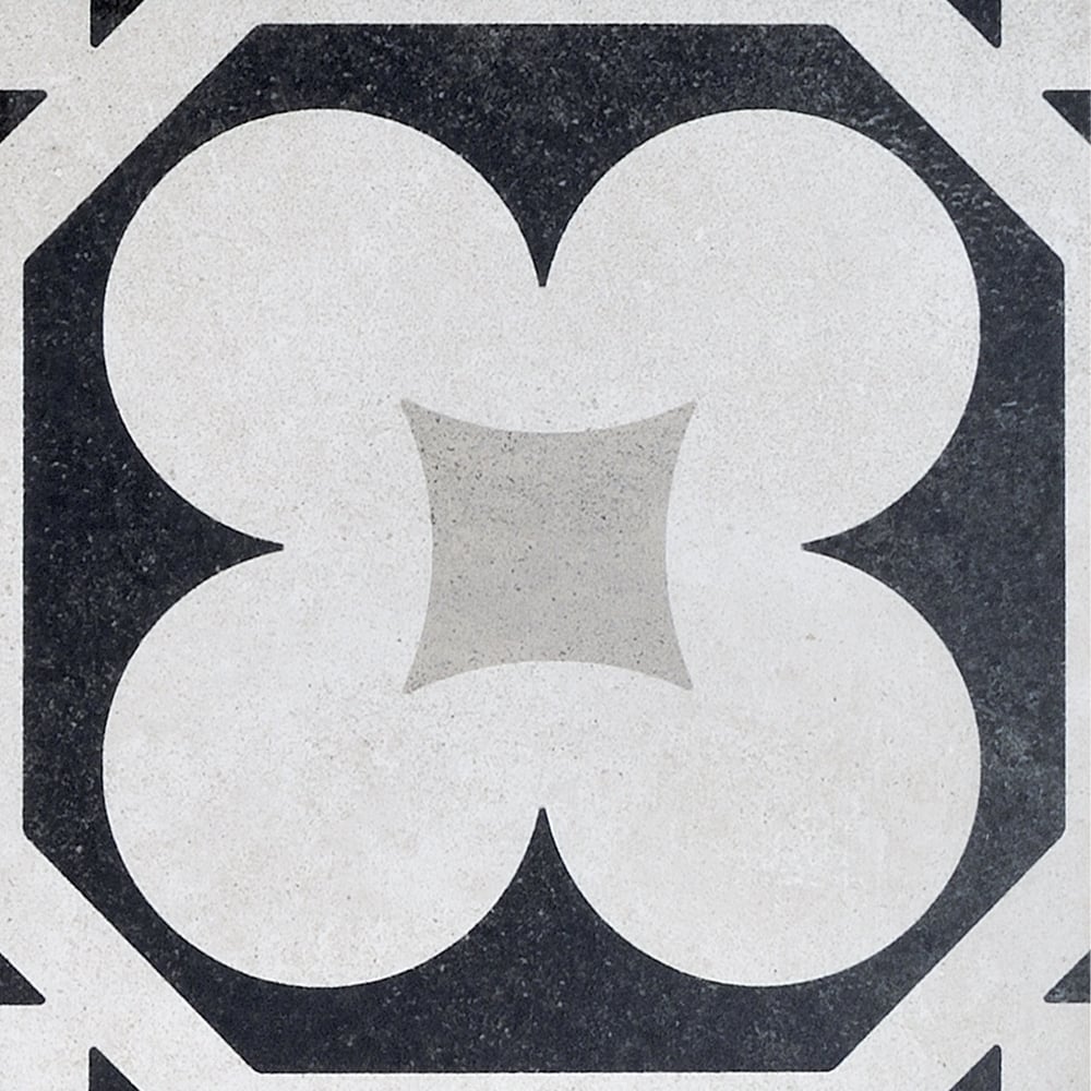 Arizona Tile - Cementine Black and White - B&W 4 — Floorzz