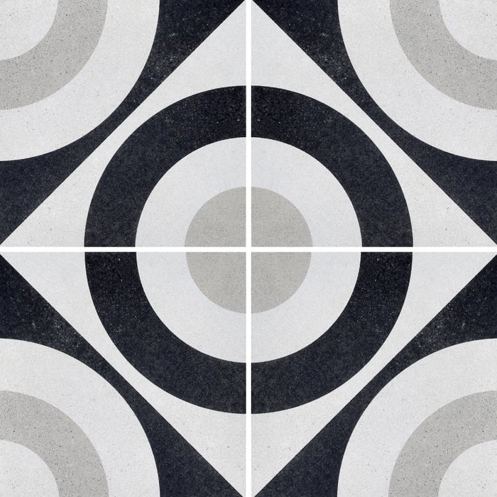 Arizona Tile - Cementine Black and White - B&W 5 Installed