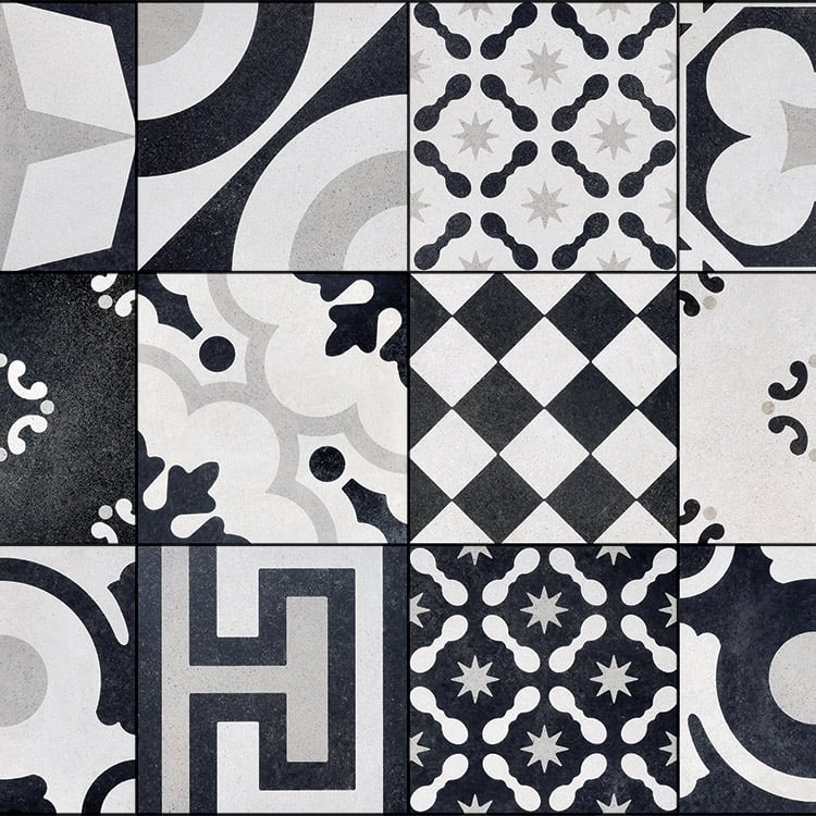 Arizona Tile - Cementine Black and White - B&amp;W Mix