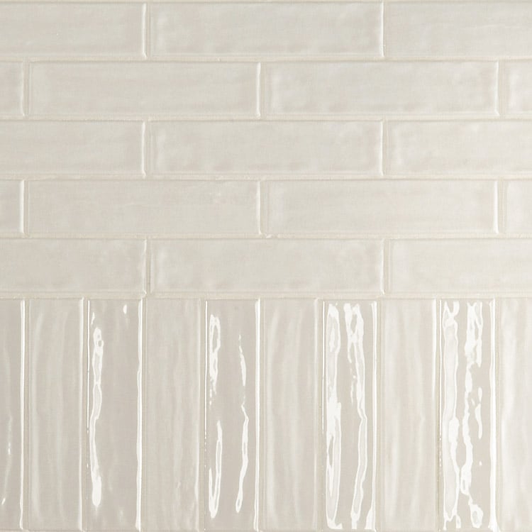 Arizona Tile - Concerto Porcelain Tile - Pearl Glossy Wall Install