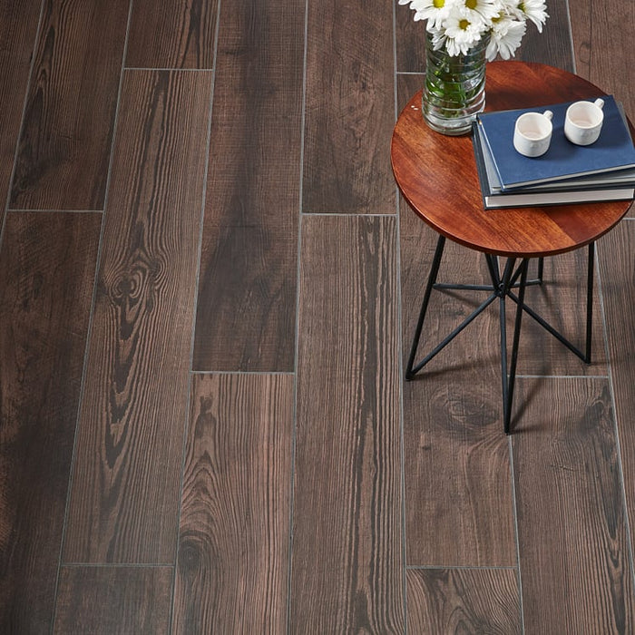 Arizona Tile - Essence 8 in. x 48 in. Wood Look Tile - Mahogany