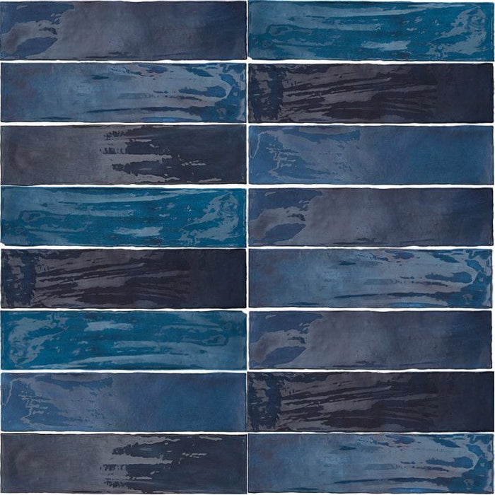 Arizona Tile - Flash 3" x 12" Ceramic Wall Tile - Cobalt