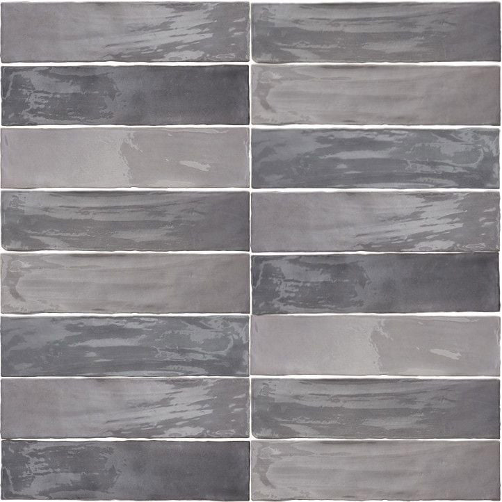 Arizona Tile - Flash 3&quot; x 12&quot; Ceramic Wall Tile - Cool Grey