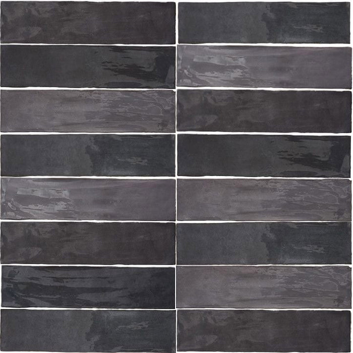 Arizona Tile - Flash 3" x 12" Ceramic Wall Tile - Graphite