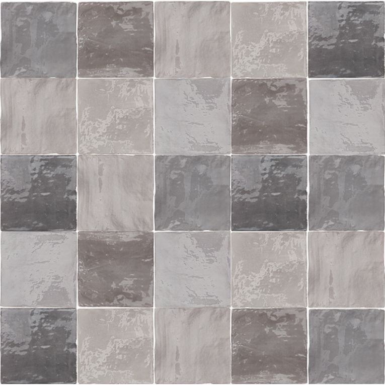 Arizona Tile - Flash 5&quot; x 5&quot; Ceramic Wall Tile - Cool Grey