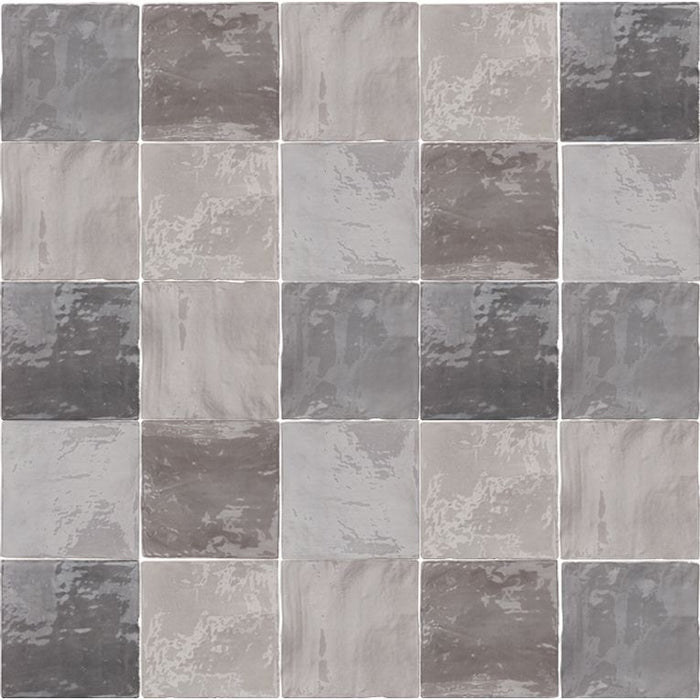 Arizona Tile - Flash 5" x 5" Ceramic Wall Tile - Cool Grey
