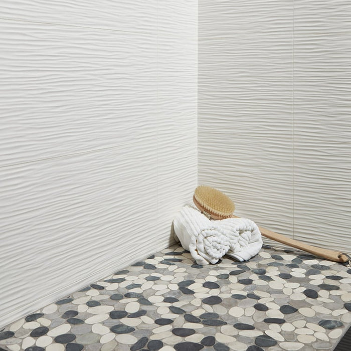 Arizona Tile - Flat Pebble Mosaic - Cool Blend Installed