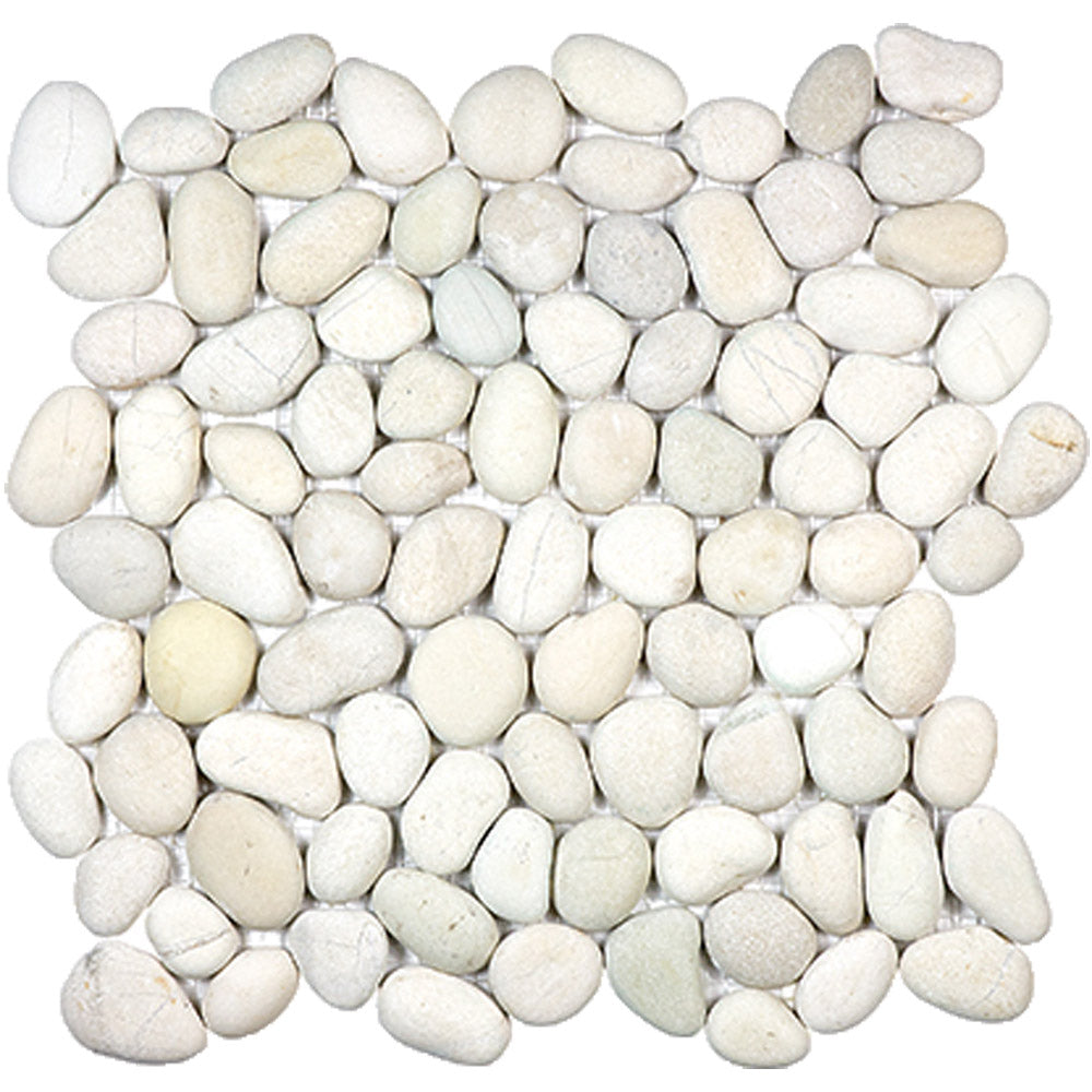 Arizona Tile - Flat Pebble Mosaic - Ivory