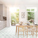 Arizona Tile - Geo 2 Hex Mesh Series - Bisou Dawn 13" x 13" Rectified Glass Tile Room Scene