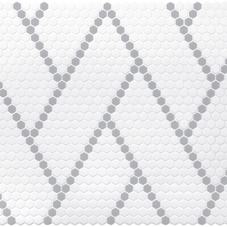 Arizona Tile - Geo 2 Hex Mesh Series - Harmonie Bridge 15&quot; x 11&quot; Rectified Glass Tile