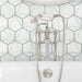 Arizona Tile - Geo 2 Hex Mesh Series - Metro Midtown 16" x 9" Rectified Glass Tile Wall Install