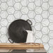Arizona Tile - Geo 2 Hex Mesh Series - Metro Uptown 16" x 9" Rectified Glass Tile Wall Install