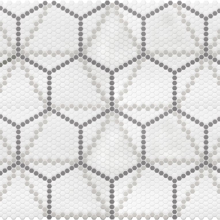 Arizona Tile - Geo 2 Hex Mesh Series - Metro Uptown 16&quot; x 9&quot; Rectified Glass Tile