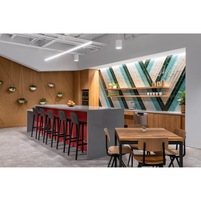 Arizona Tile - Gioia Series 4" x 16" Porcelain Wall Tile - Aqua Wall Install