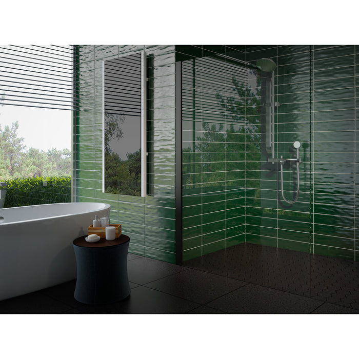 Arizona Tile - Gioia Series 4" x 16" Porcelain Wall Tile - Avocado Room scene