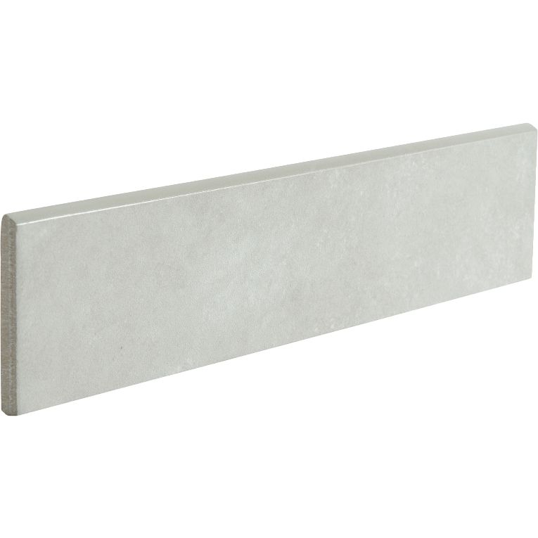 Arizona Tile - Icon Series 3" x 12" Color Body Porcelain Bullnose - Silver