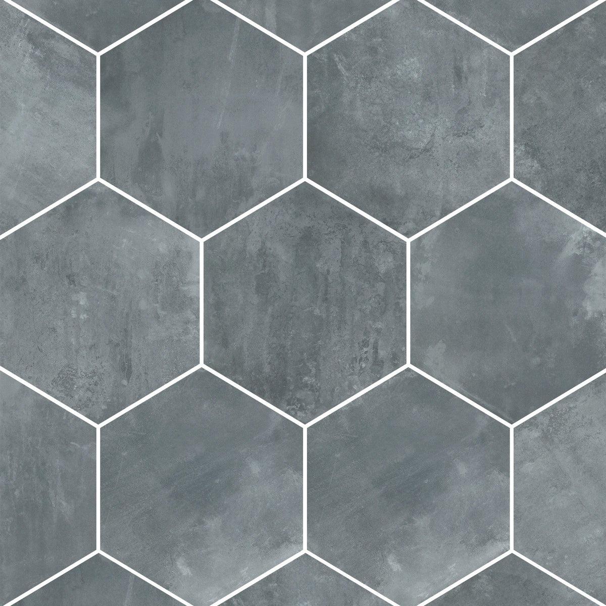 Arizona Tile - Icon Series 20&quot; x 24&quot; Color Body Porcelain Hexagon Tile - Black