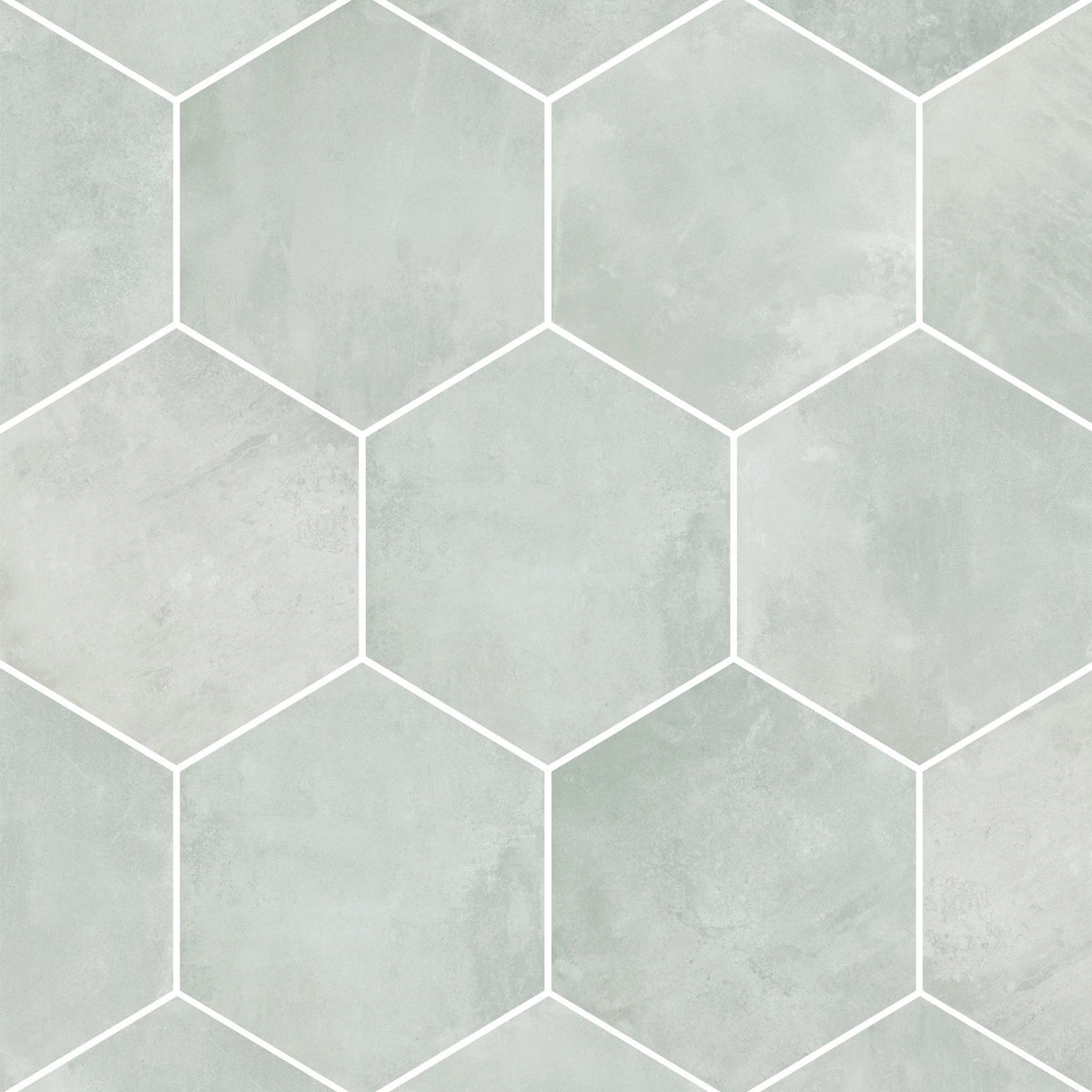 Arizona Tile - Icon Series 20&quot; x 24&quot; Color Body Porcelain Hexagon Tile - Silver
