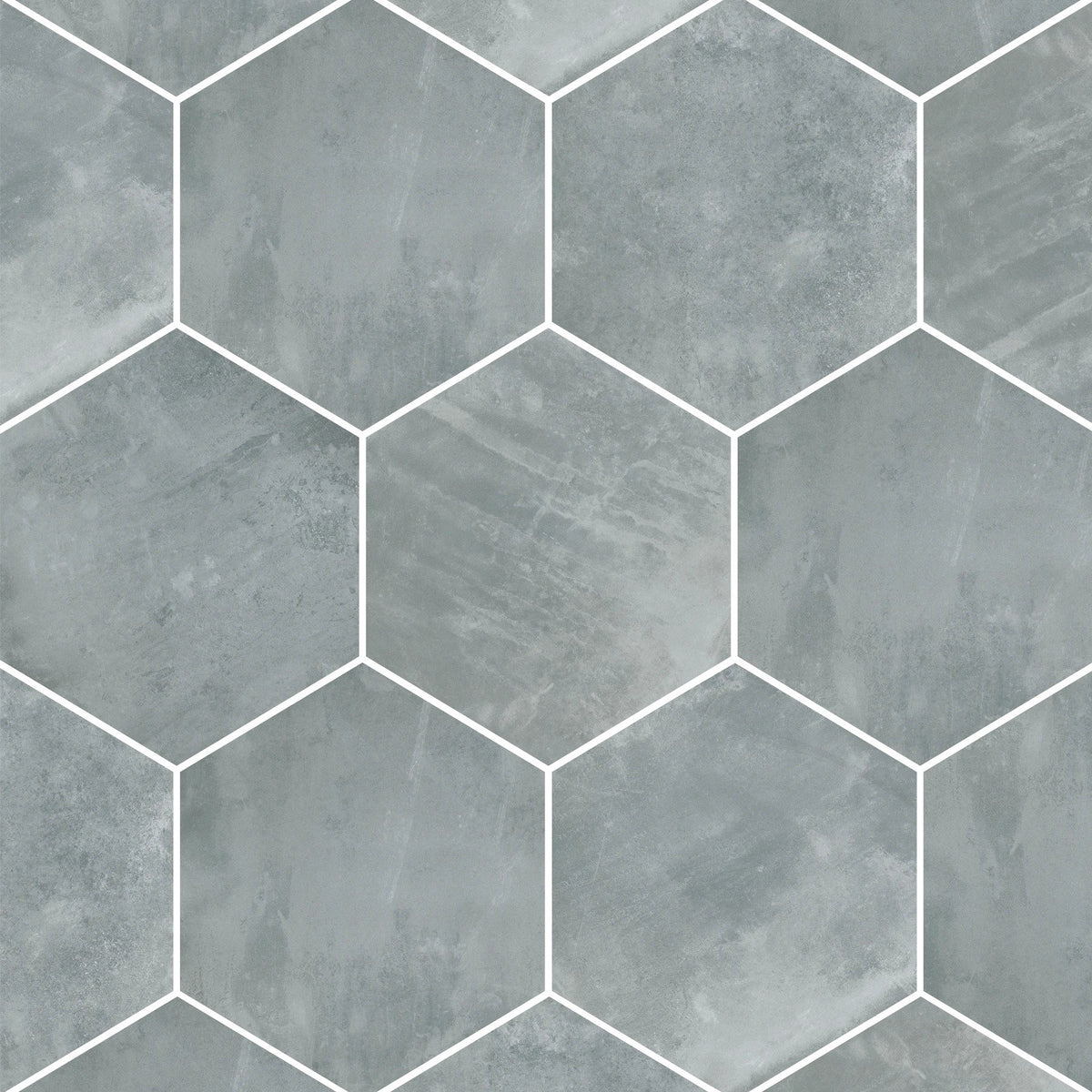 Arizona Tile - Icon Series 20&quot; x 24&quot; Color Body Porcelain Hexagon Tile - Smoke