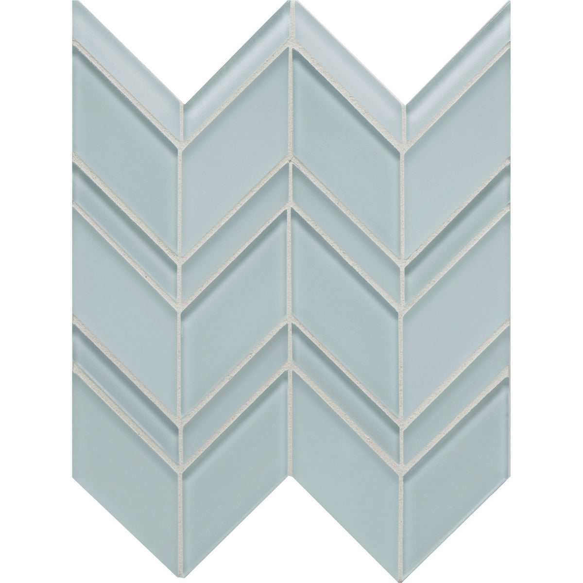 Arizona Tile - Islandia Series - Glass Chevron Mesh Mosaic - Barbados