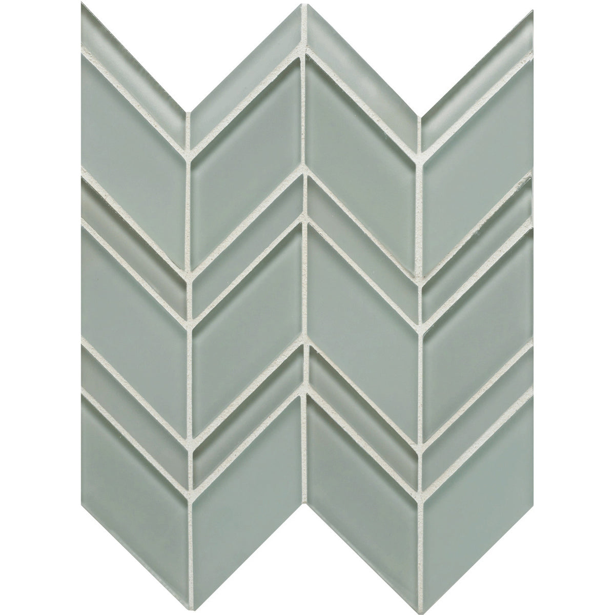 Arizona Tile - Islandia Series - Glass Chevron Mesh Mosaic - Caicos