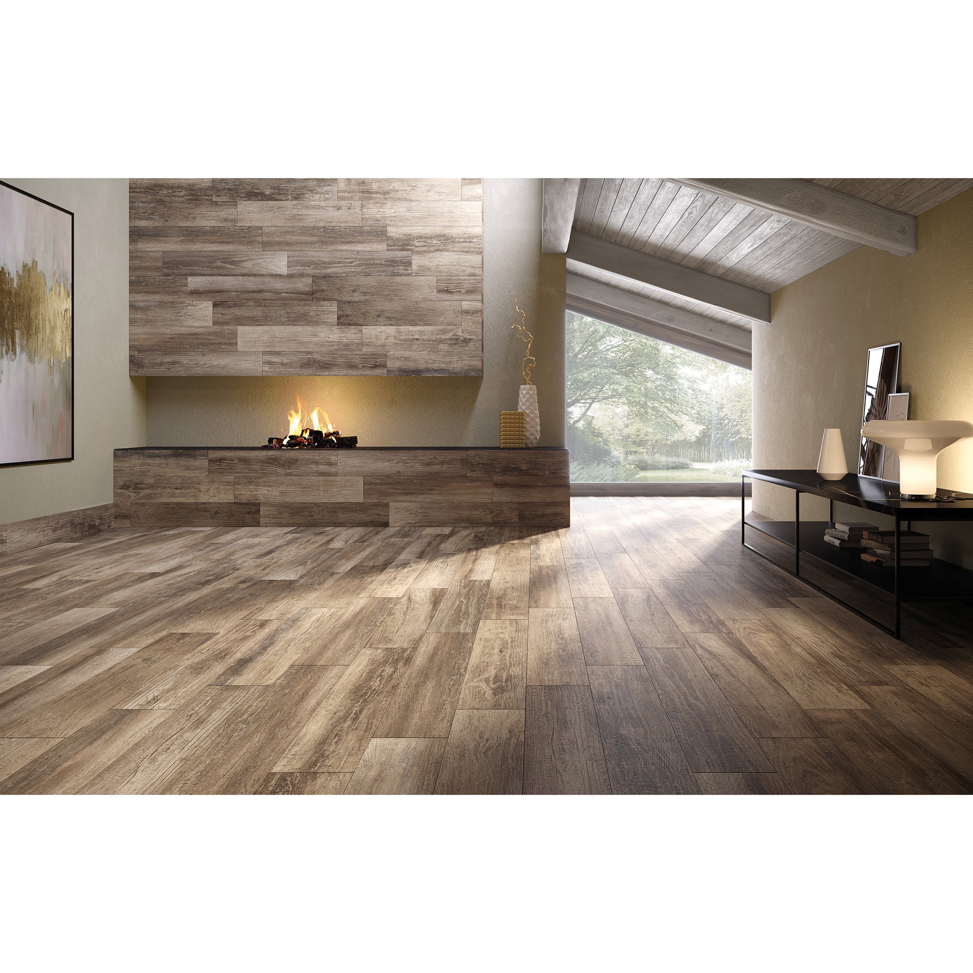 Arizona Tile - Legno Series - 8 in. x 40 in. Colorbody Porcelain Tile - Beige