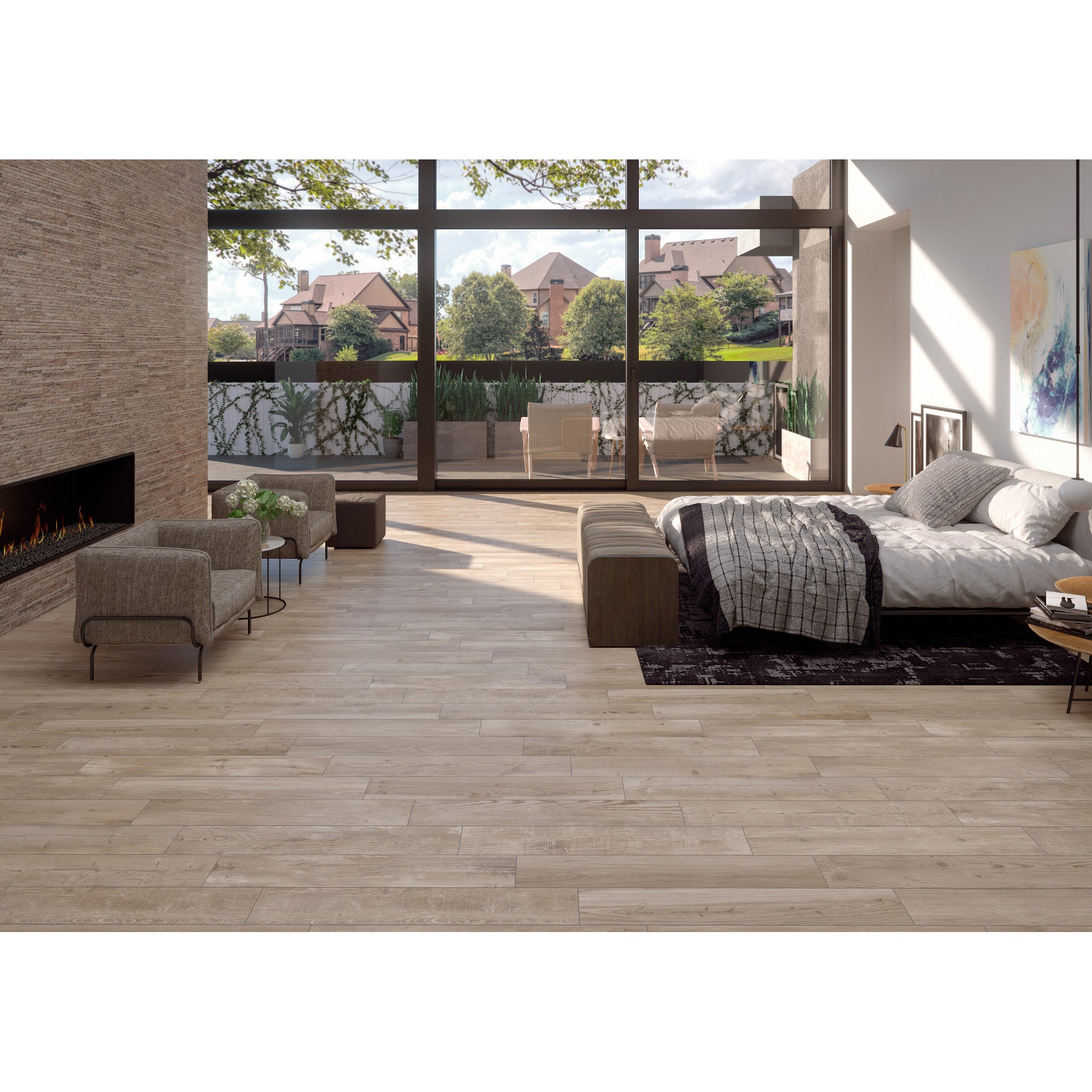 Arizona Tile - Lucia Series - 6 in. x 36 in. Glazed Porcelain Tile - S -  Floorzz