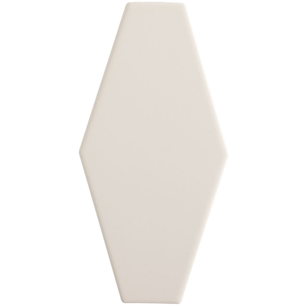 Arizona Tile - Paloma 4" x 8" Long Hex - Alabaster Glossy