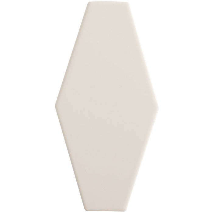 Arizona Tile - Paloma 4" x 8" Long Hex - Alabaster Glossy