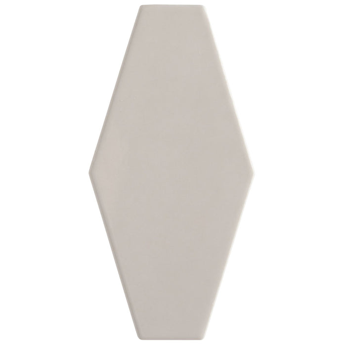 Arizona Tile - Paloma 4" x 8" Long Hex - Pumice Glossy