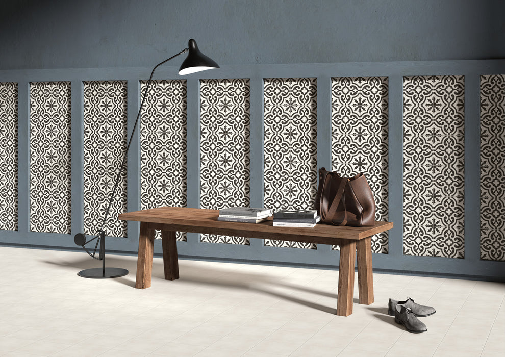 Arizona Tile - Reverie 8" x 8" Glazed Porcelain Tile - Reverie Blanc Room Scene