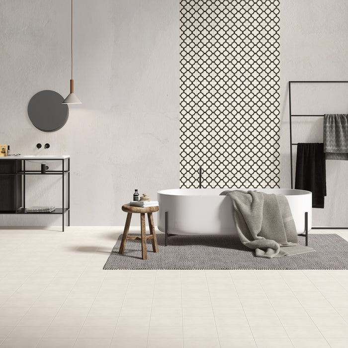 Arizona Tile - Reverie 8" x 8" Glazed Porcelain Tile - Reverie Blanc Room Scene 2