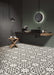 Arizona Tile - Reverie 8" x 8" Glazed Porcelain Tile - Reverie Noir Wall Install