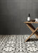 Arizona Tile - Reverie 8" x 8" Glazed Porcelain Tile - Reverie Noir Room Scene