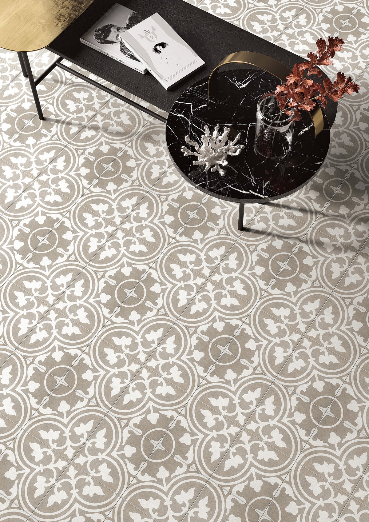 Arizona Tile - Reverie 8&quot; x 8&quot; Glazed Porcelain Tile - Reverie 11 Installed