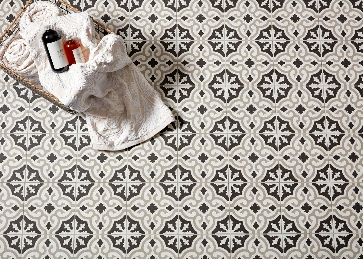 Arizona Tile - Reverie 8&quot; x 8&quot; Glazed Porcelain Tile - Reverie 5 Installed