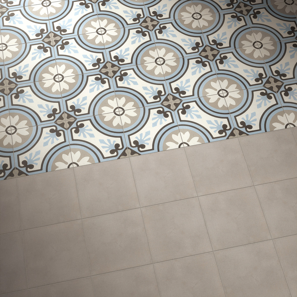 Arizona Tile - Reverie 8&quot; x 8&quot; Glazed Porcelain Tile - Reverie 8 Floor Install