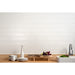 Arizona Tile - Smooth 4" x 24" Ceramic Wall Tile - White Wall Install