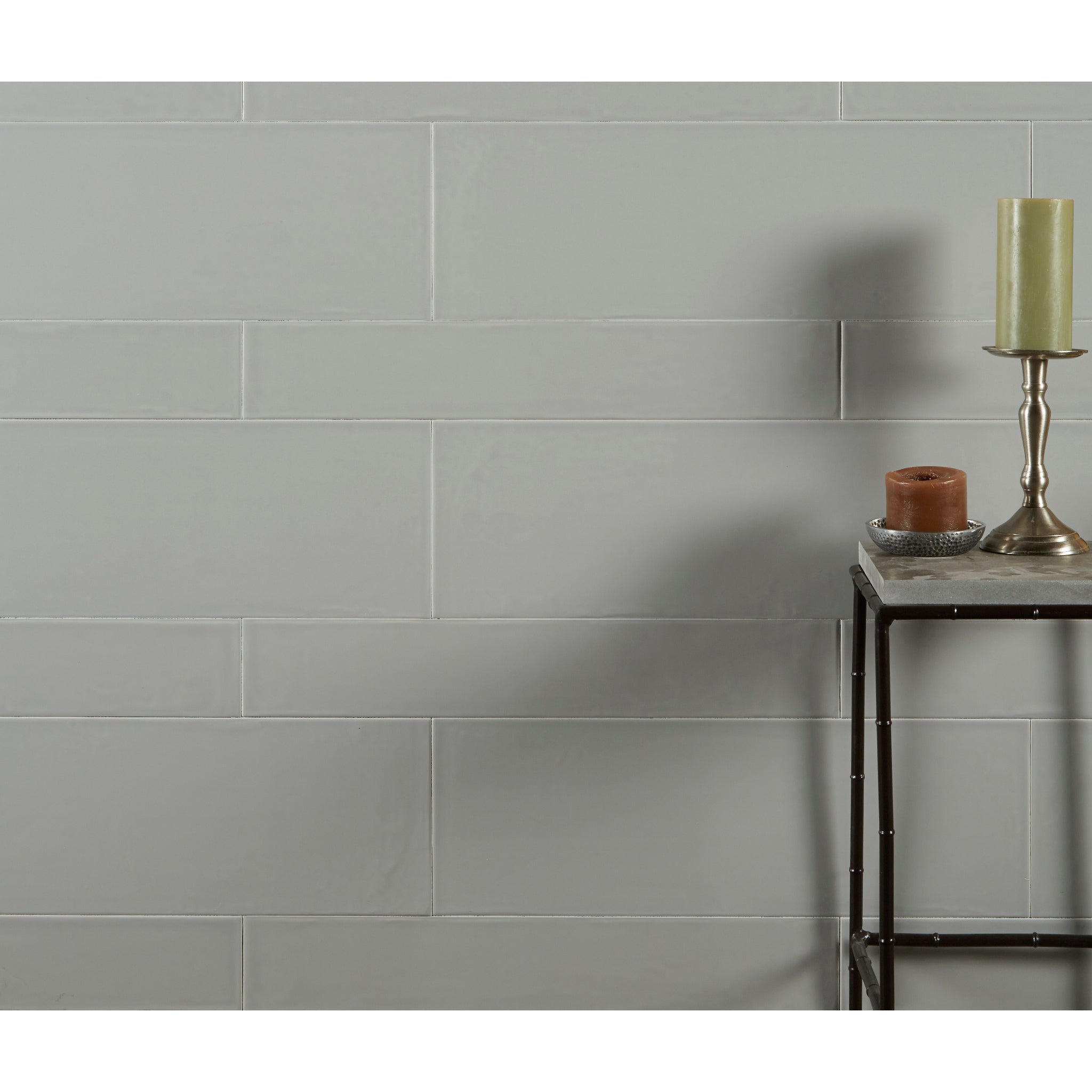 Arizona Tile - Smooth 8" x 24" Ceramic Wall Tile - Tin - Floorzz