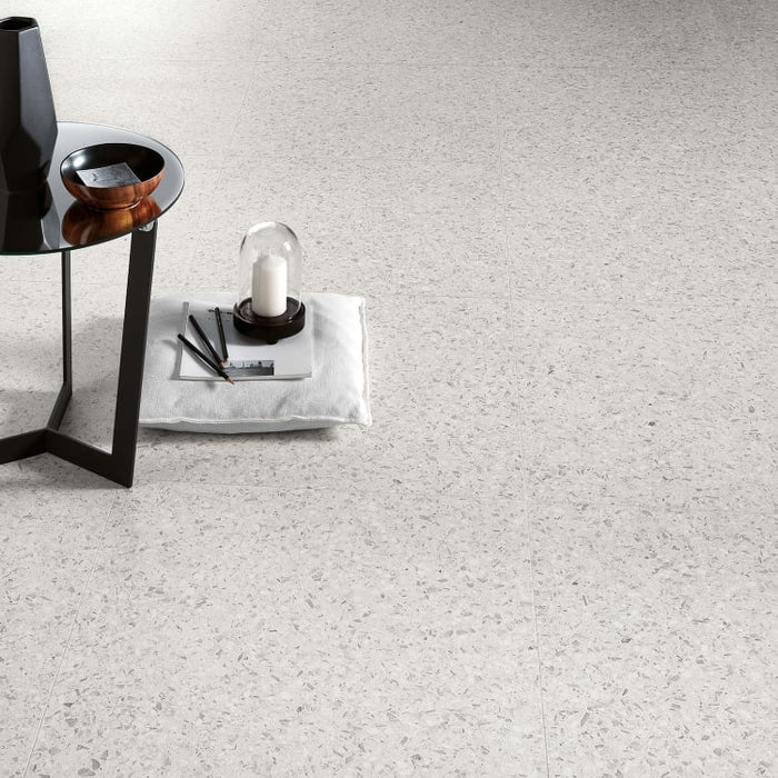 Arizona Tile - Terrazzo 24" x 24" Porcelain Tile - White Close View