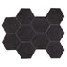 Arizona Tile - Terrazzo 4" Hex Mesh - Black