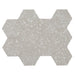 Arizona Tile - Terrazzo 4" Hex Mesh - Pearl
