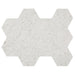 Arizona Tile - Terrazzo 4" Hex Mesh - White