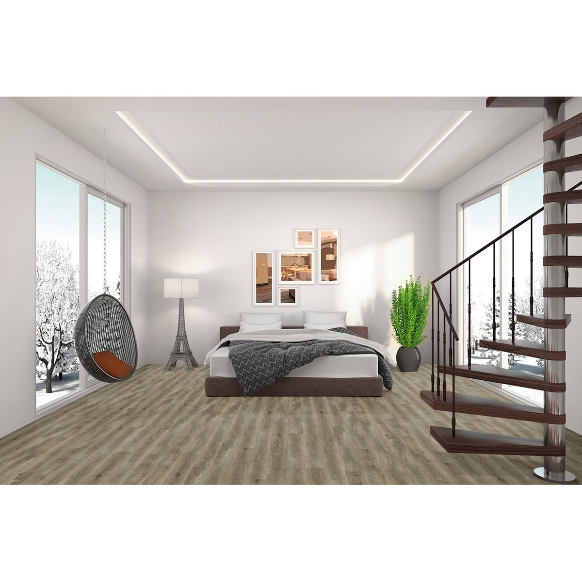 Axiscor - Axis Prime Plus - 7 in. x 48 in.  - Taupe Room Scene