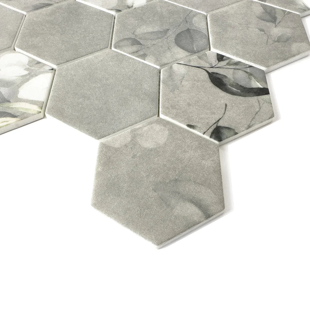 Lungarno - Botanicals 3" Hexagon Mosaic - Elowen