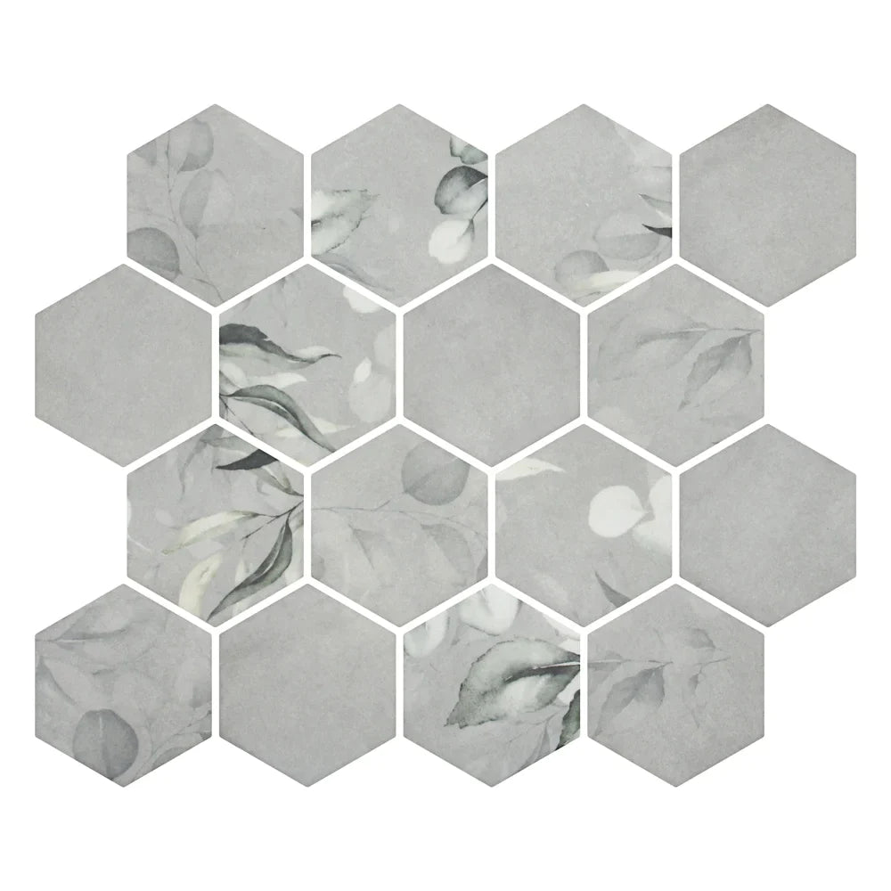 Lungarno - Botanicals 3&quot; Hexagon Mosaic - Elowen