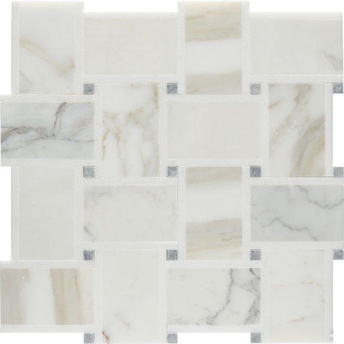 Arizona Tile - Basketweave Series - Marble Mosaic - Bianco