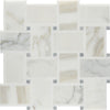 See Arizona Tile - Basketweave Series - Marble Mosaic - Bianco