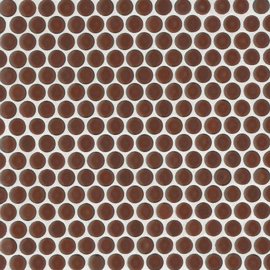 Bedrosians - 360 3/4" Penny Round Gloss Mosaic - Cardinal