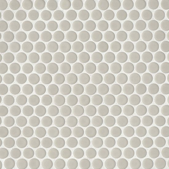 Bedrosians - 360 3/4" Penny Round Gloss Mosaic - Off White